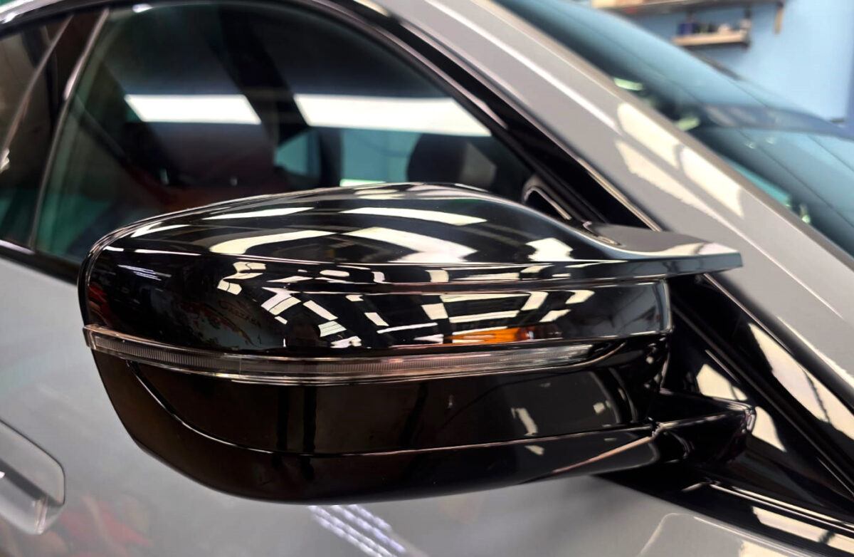 Detailed exterior of the BMW i4.