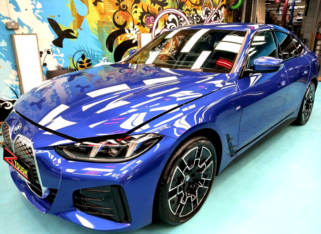 BMW i4, sealed with ZeTough Titanium at Revol Carz.