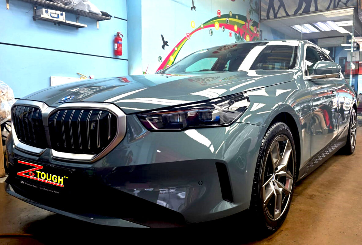 BMW i5, sealed with ZeTough Ceramic at Revol Carz.