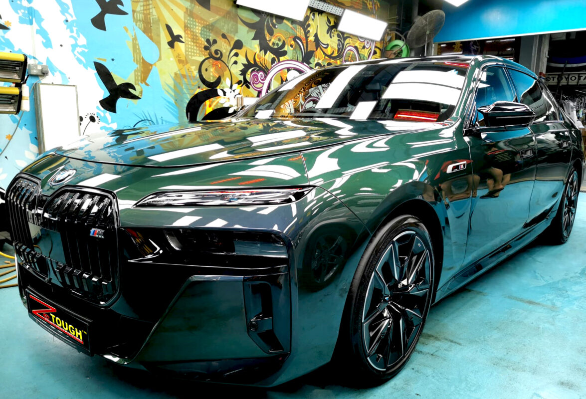 BMW i7, sealed with ZeTough Titanium at Revol Carz.