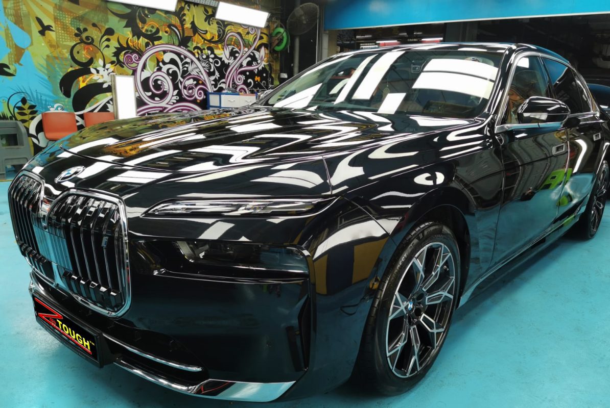 BMW i7, sealed with ZeTough Titanium at Revol Carz.