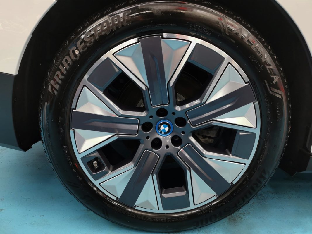 The BMW iX, finished and ready for collection.