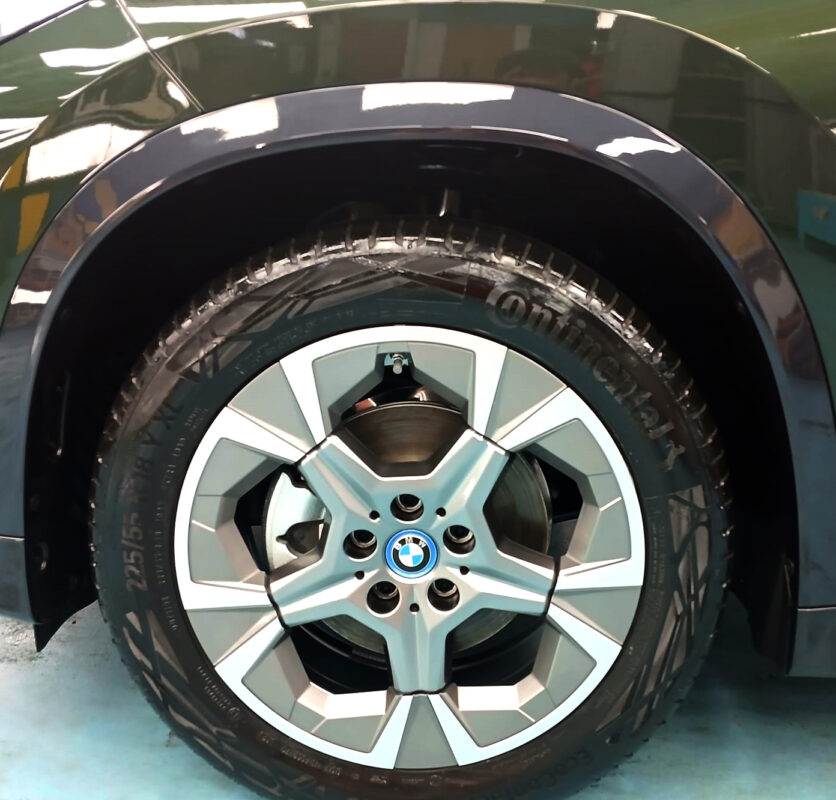 The BMW iX1, finished and ready for collection.