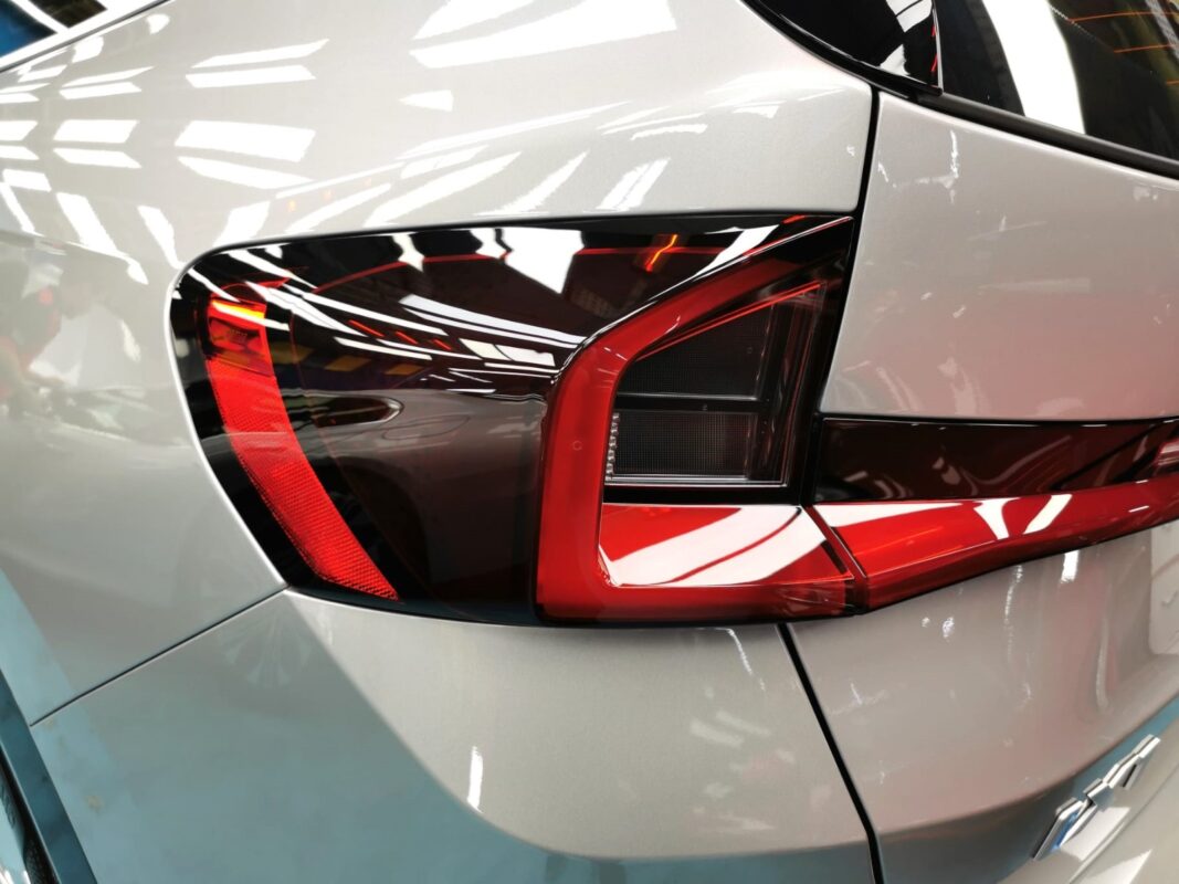 The finished BMW iX1, glossy and protected.