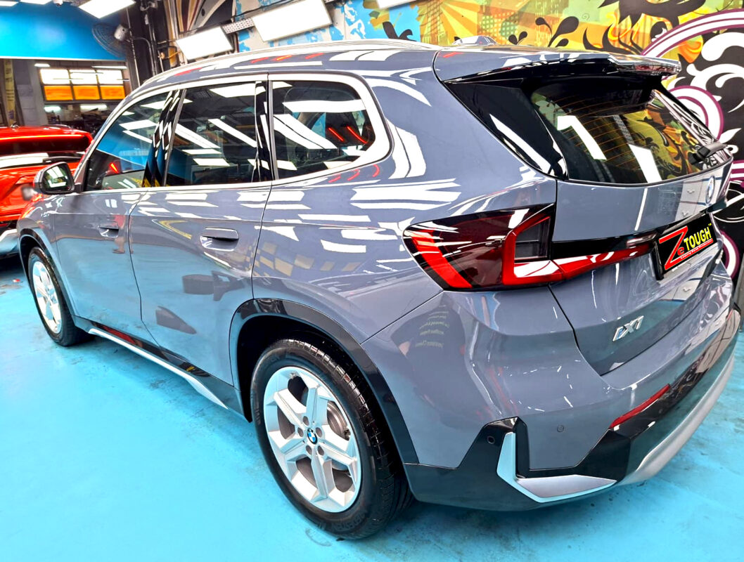 The BMW iX1 after its ZeTough coating.
