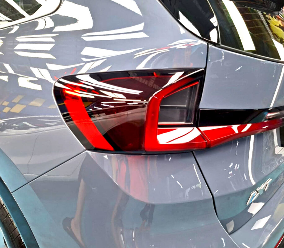 The finished BMW iX1, glossy and protected.