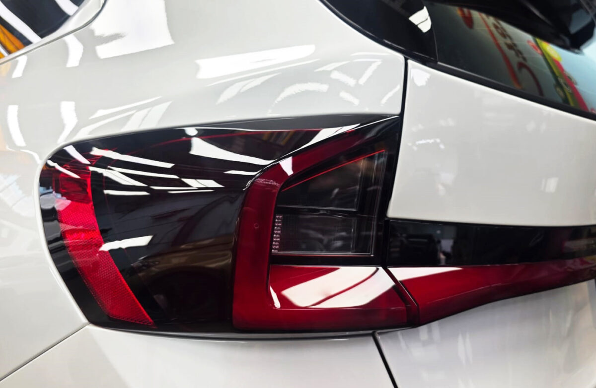 The finished BMW iX1, glossy and protected.