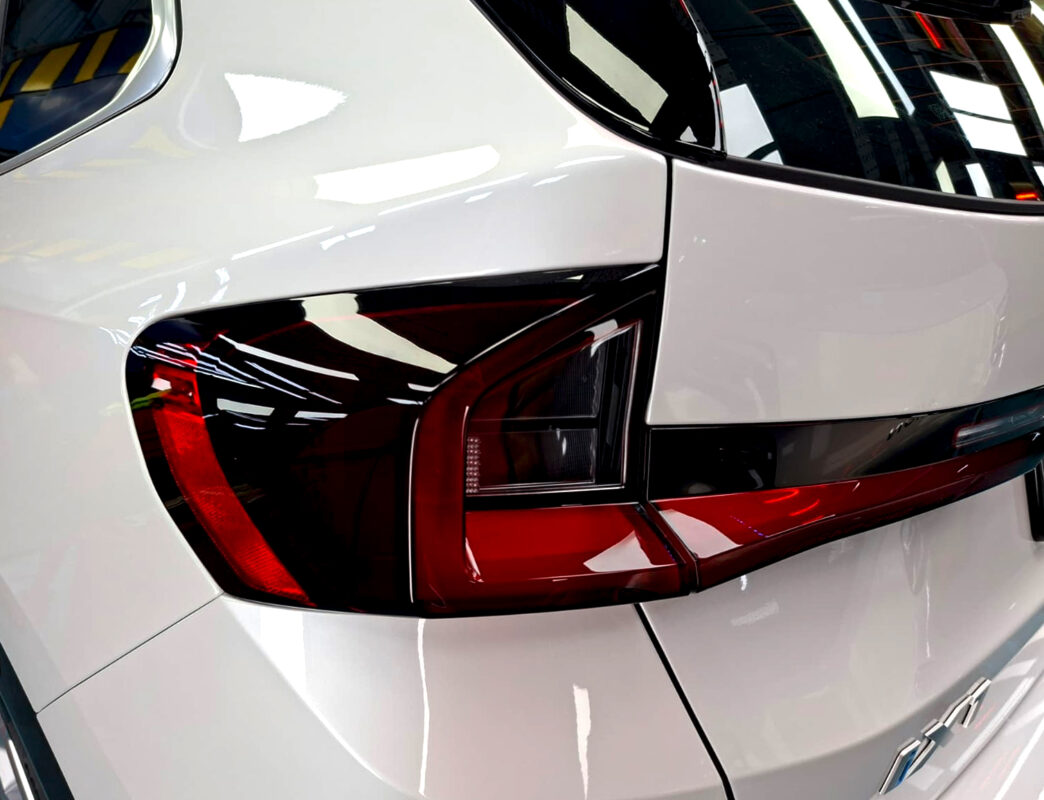The finished BMW iX1, glossy and protected.