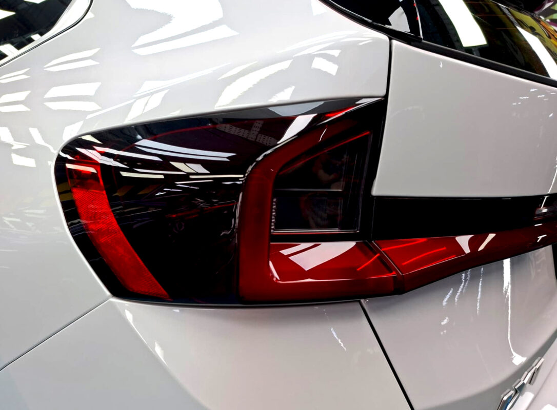 The finished BMW iX1, glossy and protected.