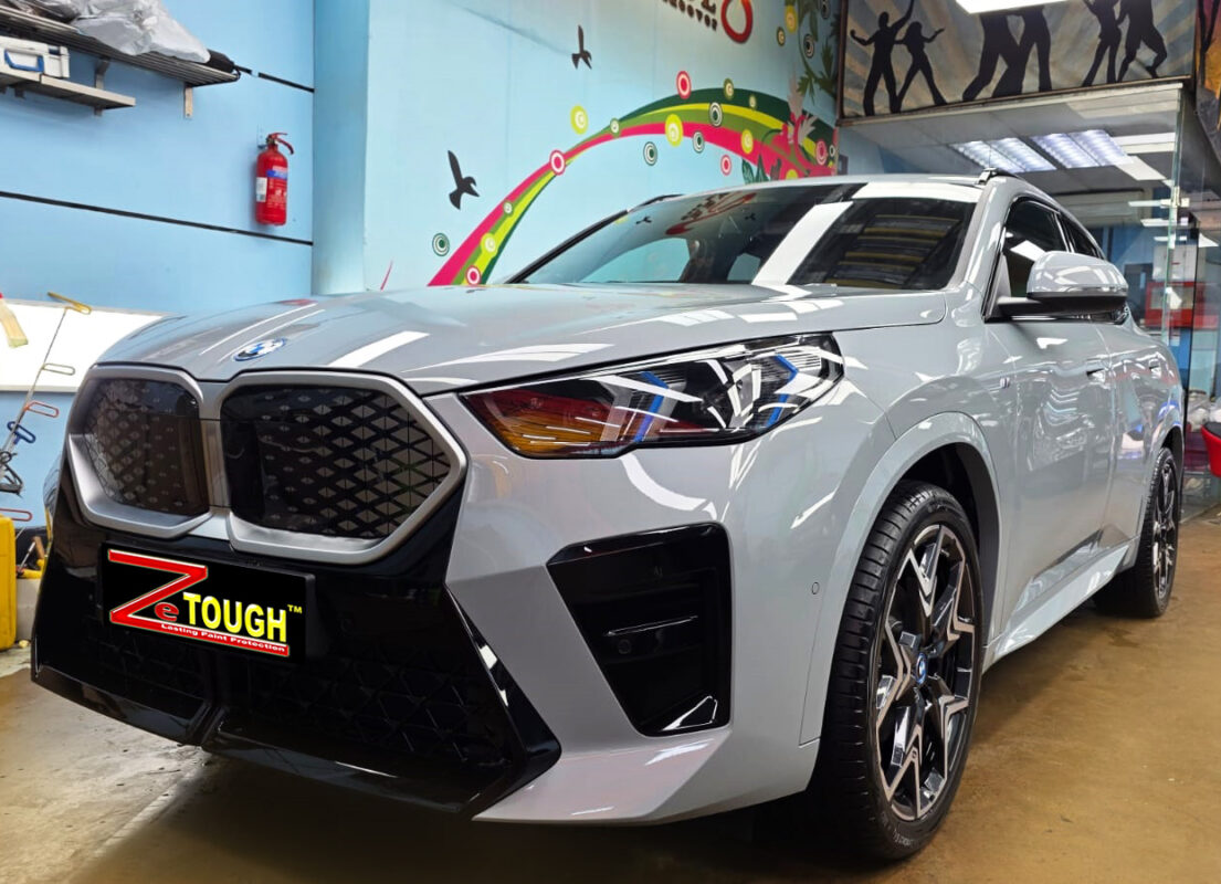 BMW iX2, sealed with ZeTough Ceramic at Revol Carz.