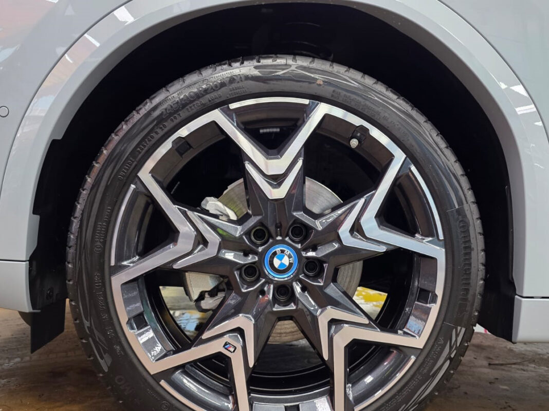 The BMW iX2, finished and ready for collection.