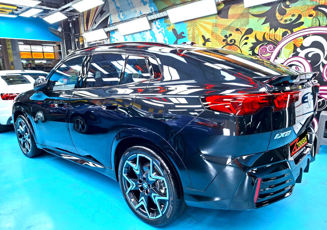 The BMW iX2 after its ZeTough coating.