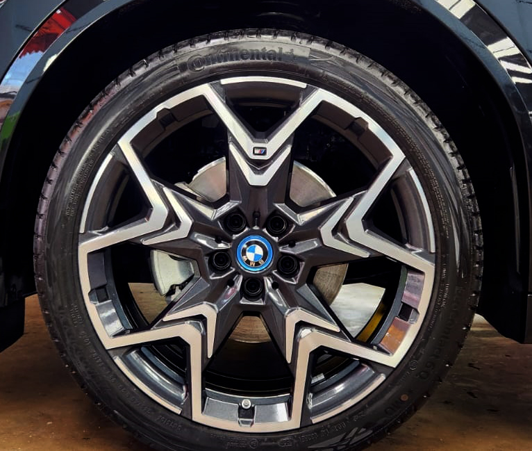 The BMW iX2, finished and ready for collection.