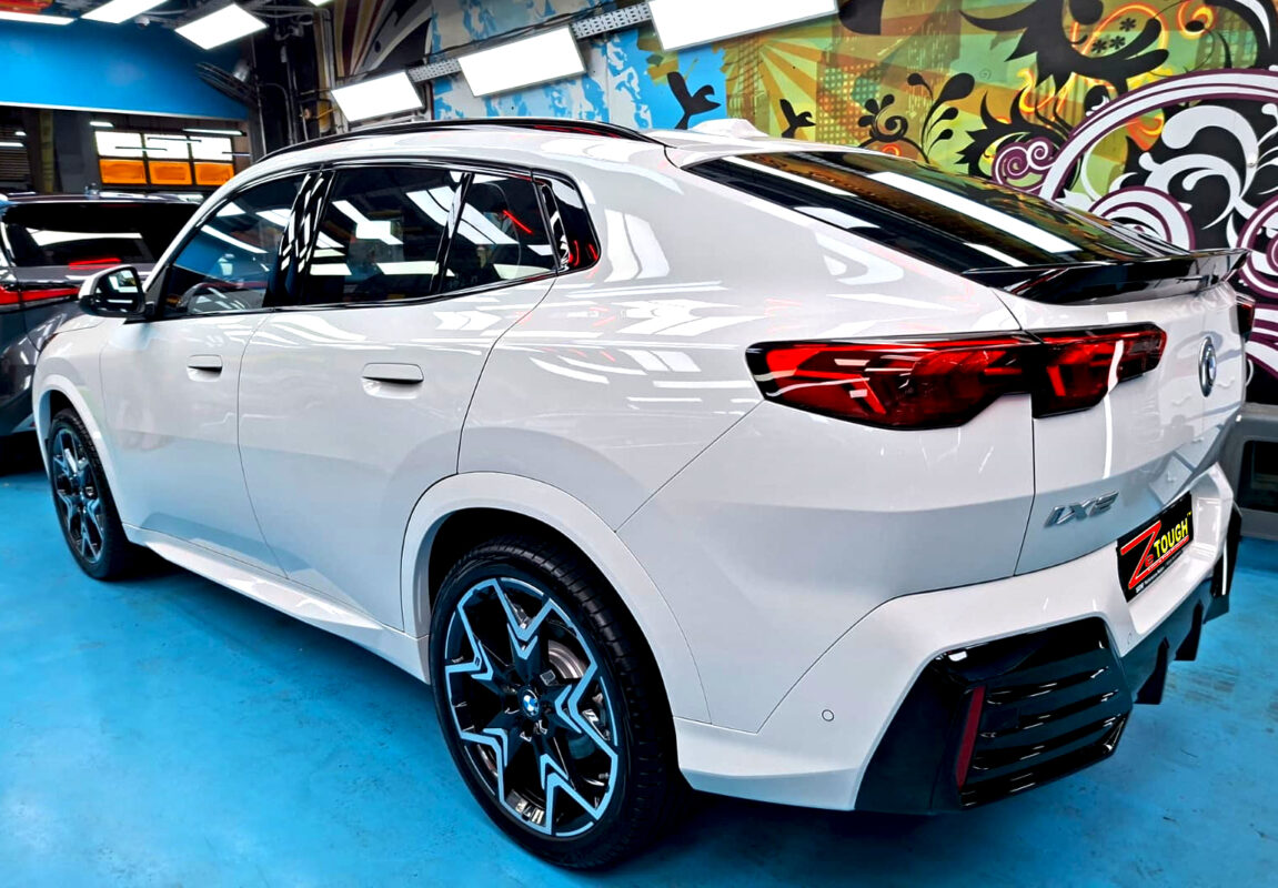 The BMW iX2 after its ZeTough coating.