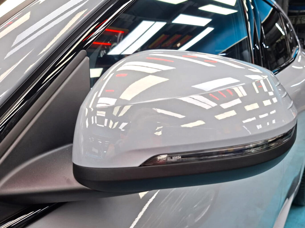 Detailed exterior of the BMW iX2.