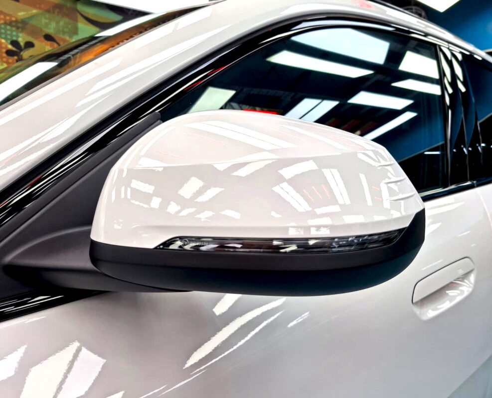 Detailed exterior of the BMW iX2.