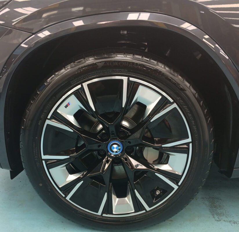 The BMW iX3, finished and ready for collection.