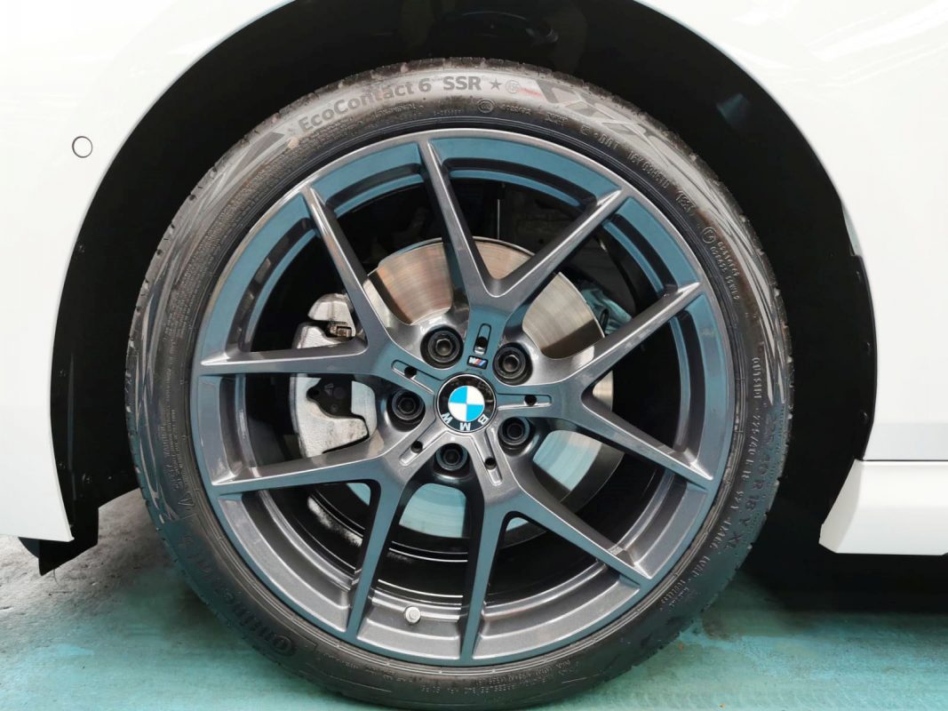 The BMW M235i, finished and ready for collection.