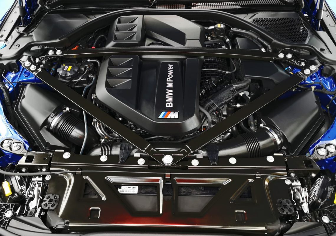 Detail of the BMW M3's bodywork sealed with ZeTough Ceramic.