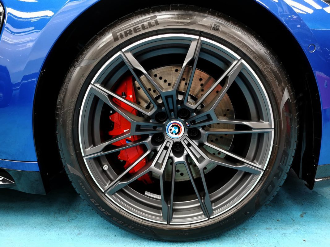 The BMW M3, finished and ready for collection.