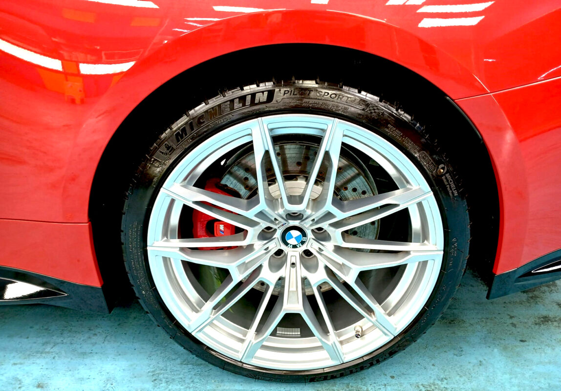The BMW M4, finished and ready for collection.