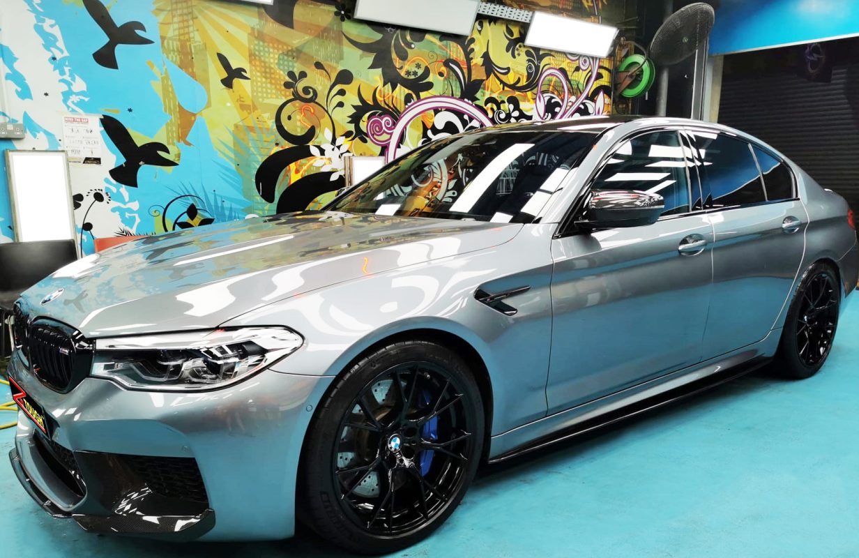 BMW M5, sealed with ZeTough Titanium at Revol Carz.