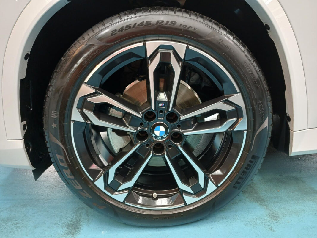 The BMW X1, finished and ready for collection.