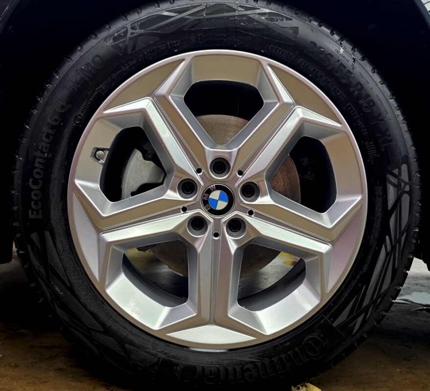 The BMW X1, finished and ready for collection.