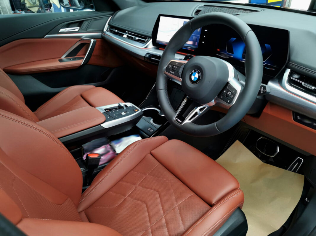 The BMW X1's protected, high-gloss finish.