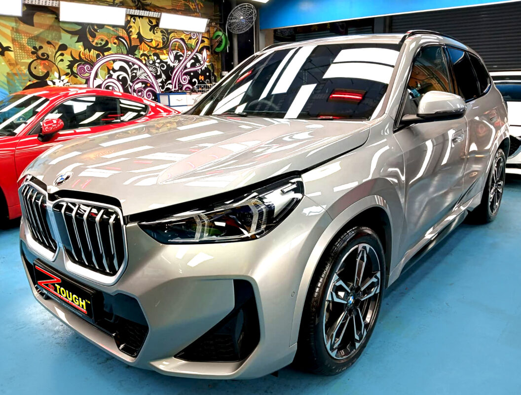 BMW X1, glossy after its ZeTough Ceramic coating.