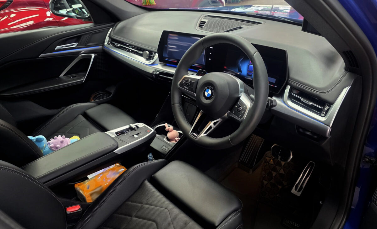 The BMW X1's protected, high-gloss finish.