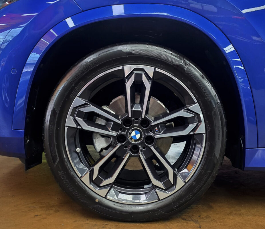 The finished BMW X1, glossy and protected.
