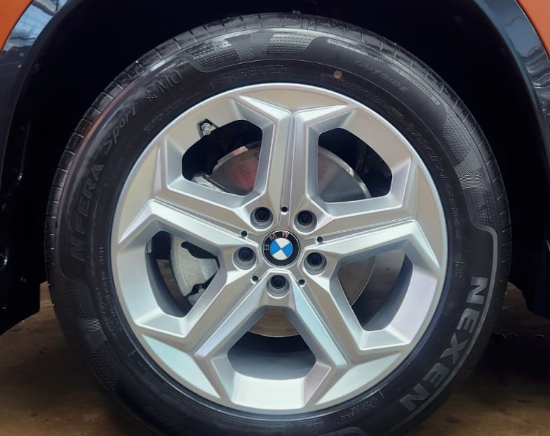 The BMW X1, finished and ready for collection.