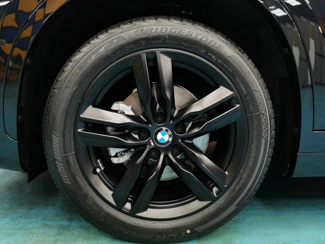 The BMW X1, finished and ready for collection.