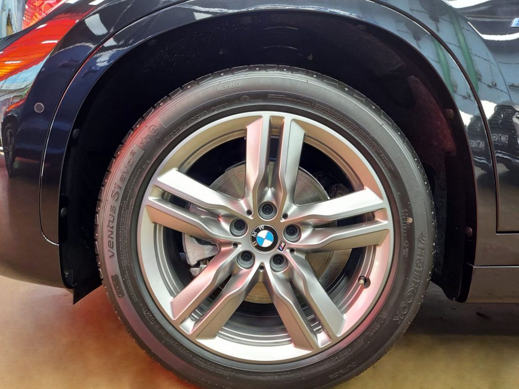 The BMW X1, finished and ready for collection.