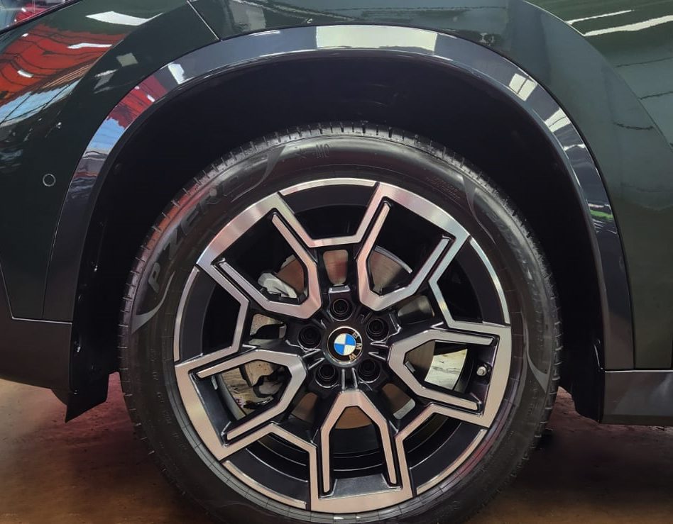The BMW X1, finished and ready for collection.