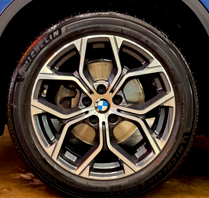 The BMW X1, finished and ready for collection.