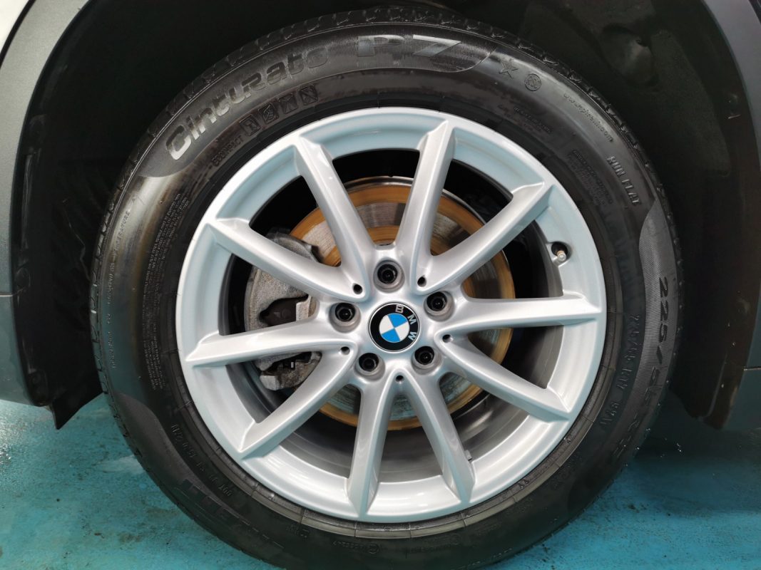 The BMW X1, finished and ready for collection.