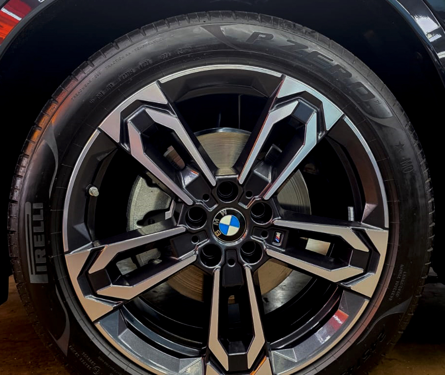 The BMW X1, finished and ready for collection.