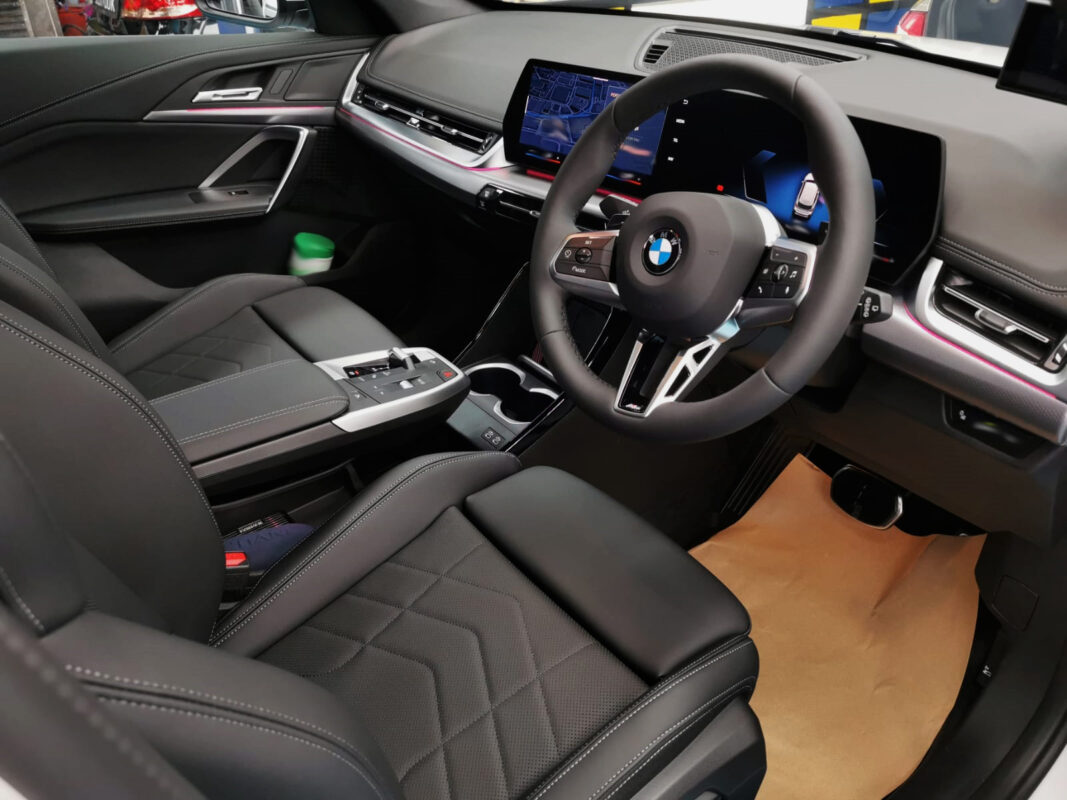 Detail of the BMW X1's bodywork sealed with ZeTough Ceramic.