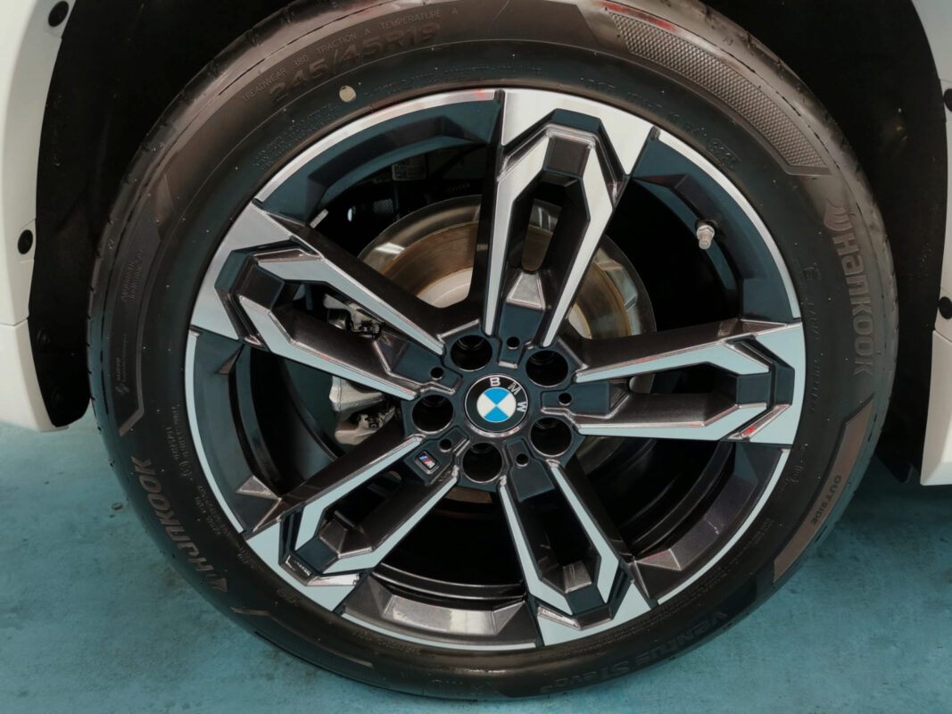 The BMW X1, finished and ready for collection.