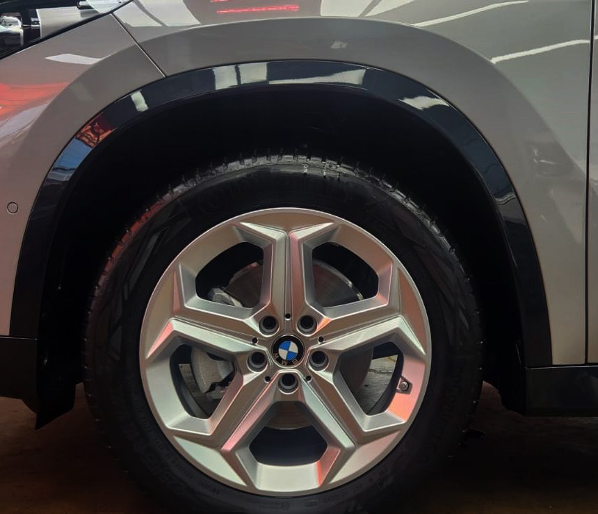 The BMW X1, finished and ready for collection.