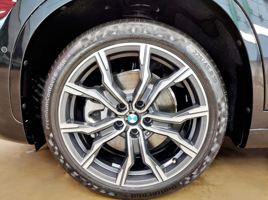 The BMW X1, finished and ready for collection.