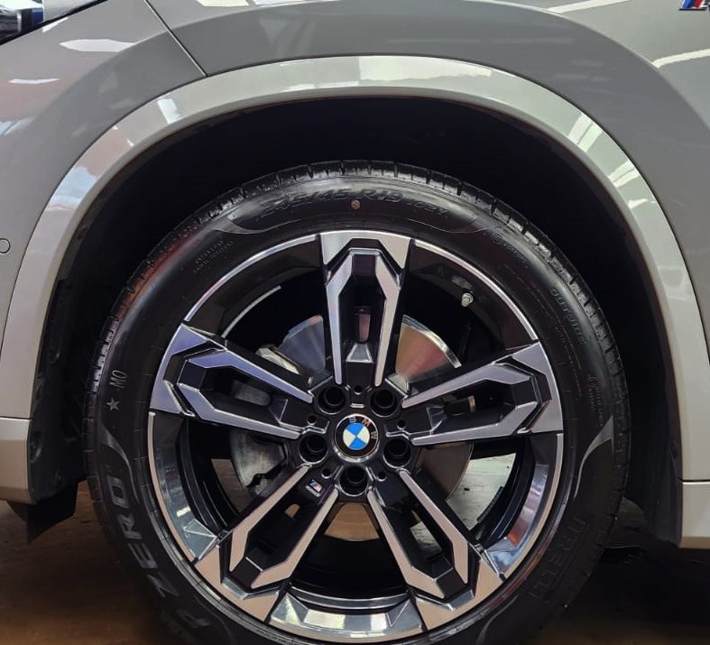 The BMW X1, finished and ready for collection.
