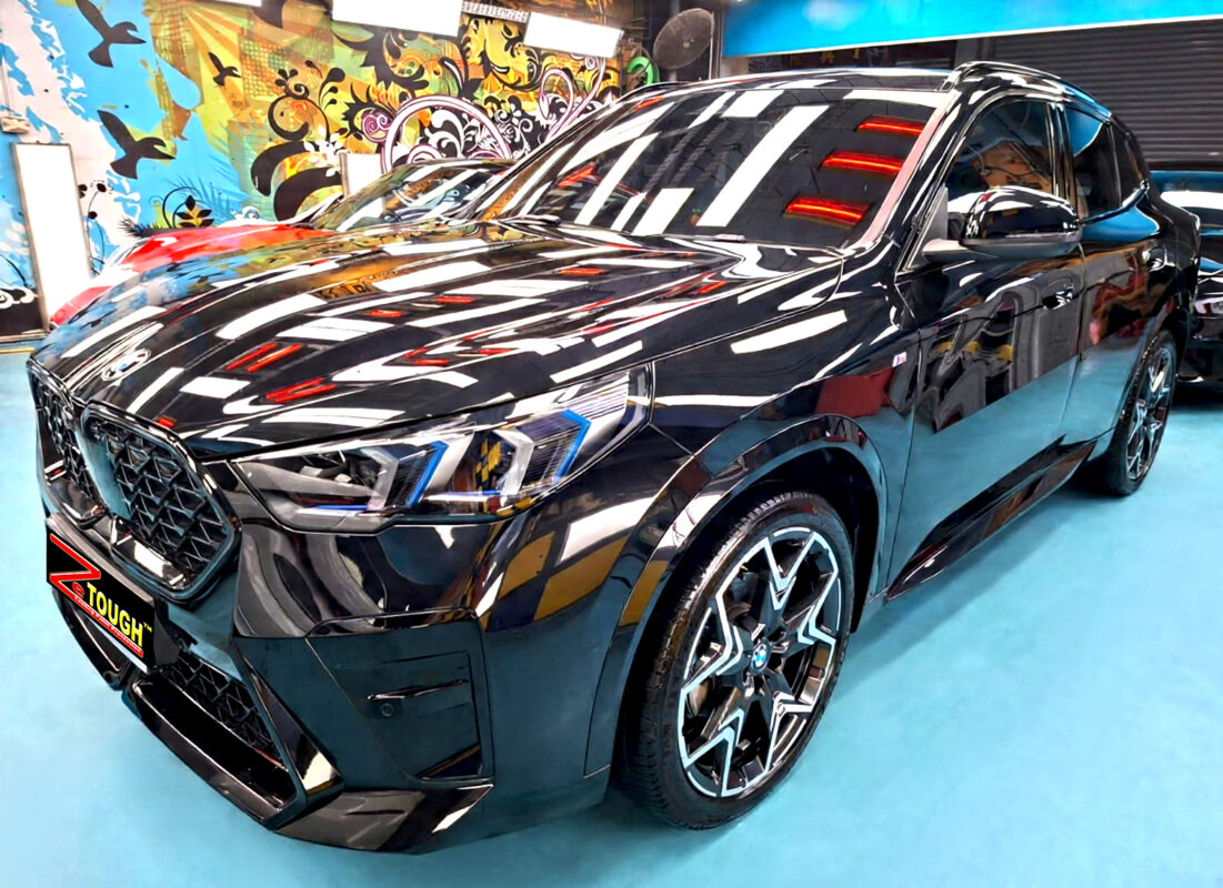 BMW X2, glossy after its ZeTough Ceramic coating.