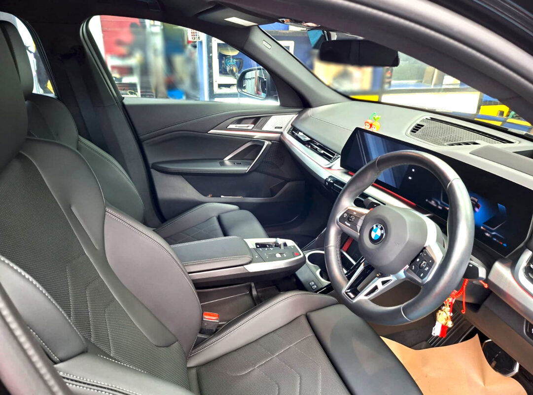 The BMW X2's protected, high-gloss finish.