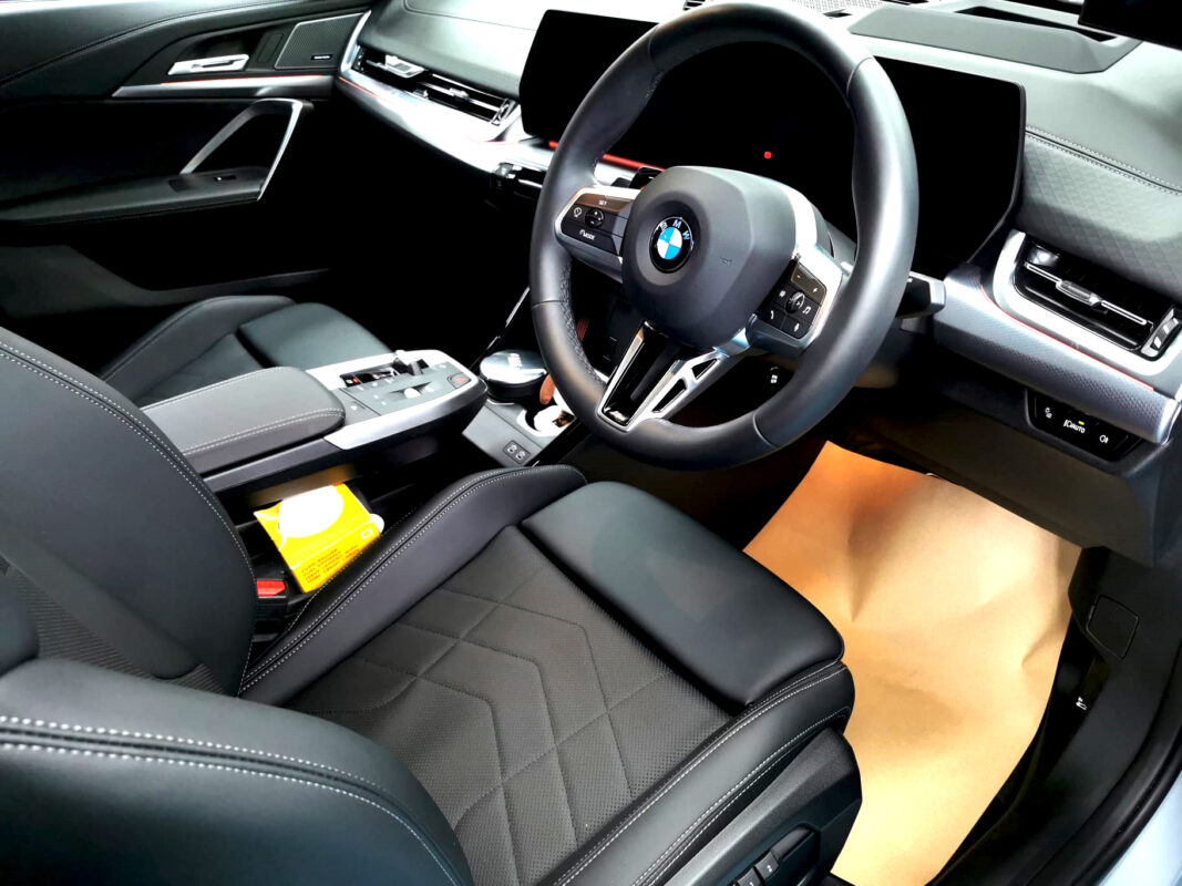 The BMW X2's protected, high-gloss finish.