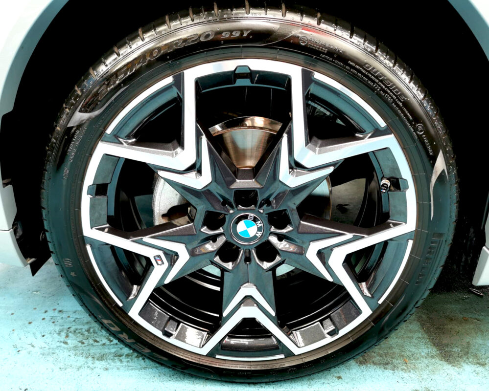 The BMW X2 with its fresh, coated finish.