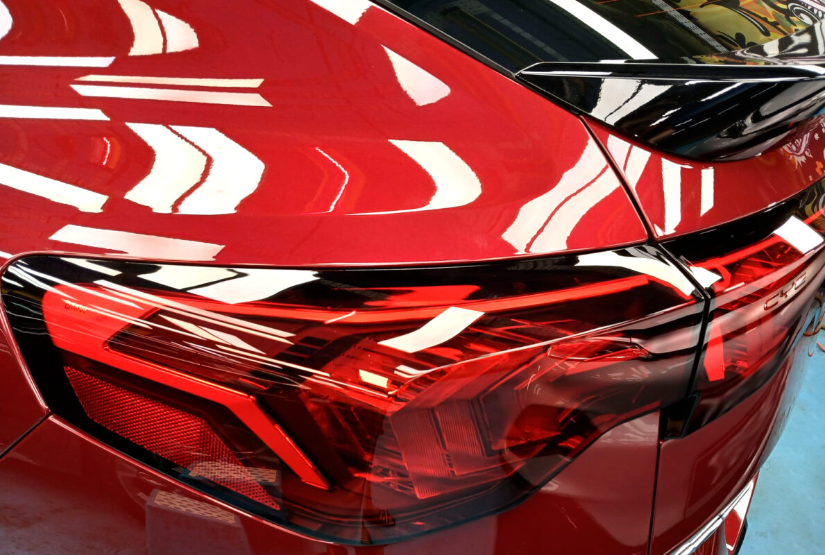 Rear quarter of the BMW X2, glossy and protected.