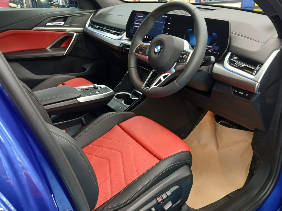 Detail of the BMW X2's bodywork sealed with ZeTough Ceramic.